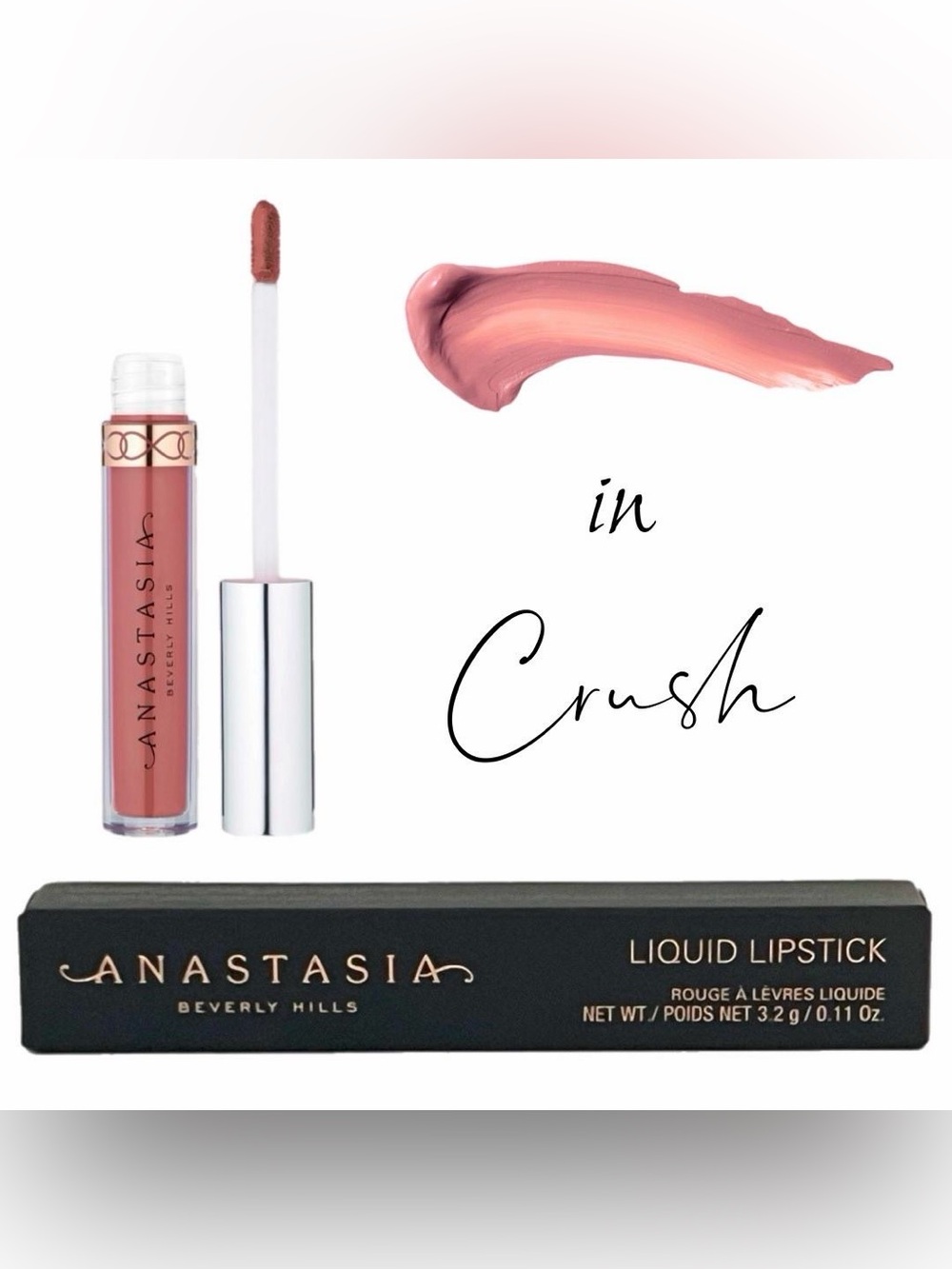 🍒3/$30 NIB Anastasia Beverly Hills Liquid Lipstick • CRUSH • Full Size